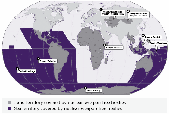 Demarcation of nuclear-weapon-free zones, nuclear-weapon-free status and nuclear-weapon-free geographical regions