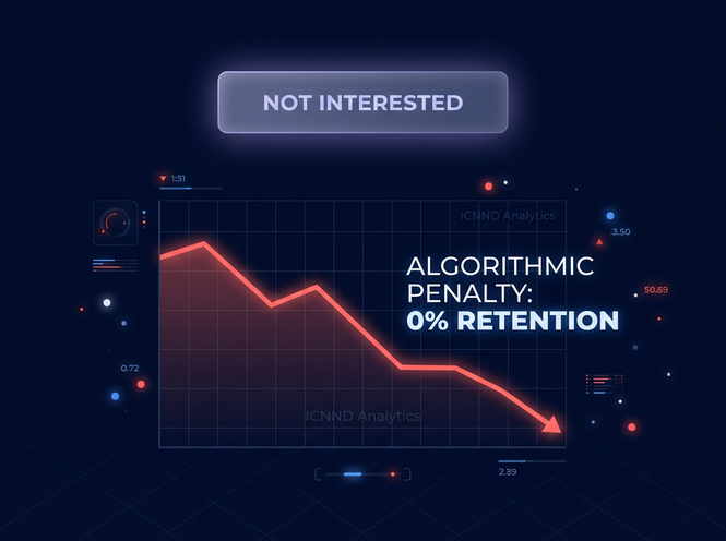 Diagram showing how negative interactions reduce video distribution