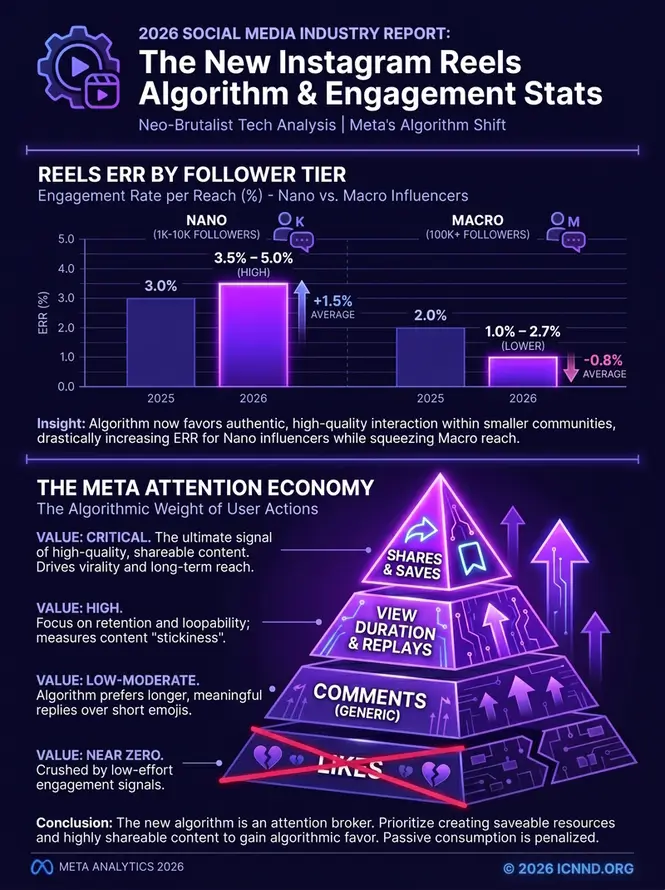 Formula Comparison: Outdated Engagement Rate by Followers vs Modern 2026 Engagement Rate by Reach (ERR) for Instagram Reels