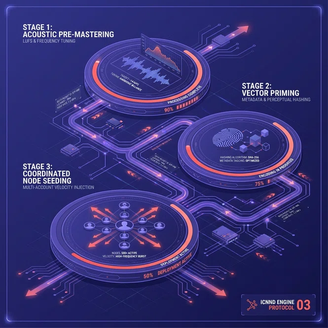 Step by step blueprint for algorithmic audio mastering, metadata priming, and distributed seeding