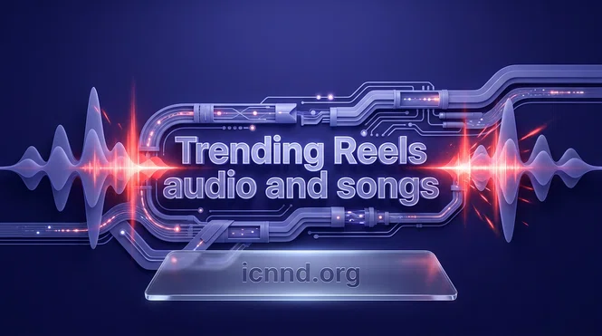 Digital soundwave and data visualization for Trending Reels Audio and Songs Index